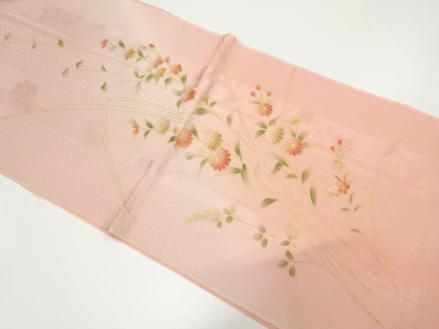 JAPANESE KIMONO / OBIAGE / SILK / KINSAI